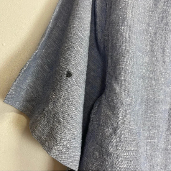 NEW Coastaoro Shirt Mens Small Blue Short Sleeve Shirt Button Up NWOT mark - Picture 3 of 9